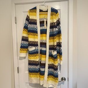 Lovestitch Dawn Chevron Striped Cardigan